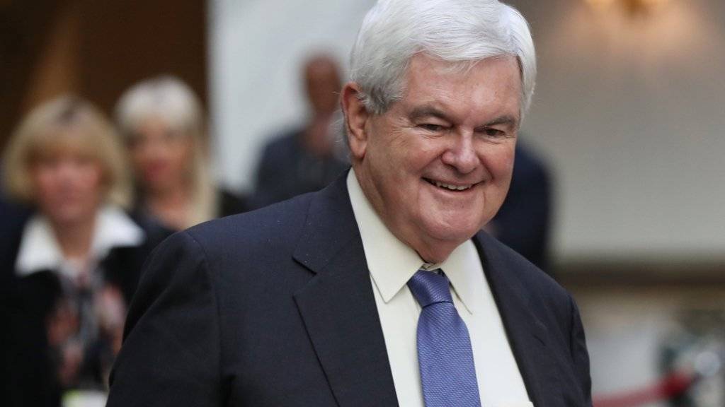 Wird er Aussenminister der USA? Newt Gingrich könnte im Kabinett des künftigen US-Präsidenten Donald Trump Einsitz nehmen. (Archivbild)