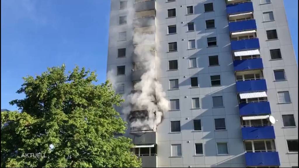 Brand in Solothurner Hochhaus: Mann wurde evakuiert