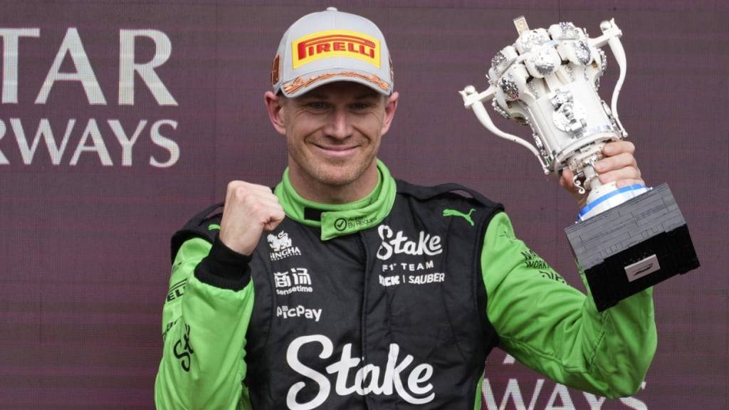 Nico Hülkenberg fährt bei seinem 239. GP-Start in der Formel 1 erstmals aufs Podest