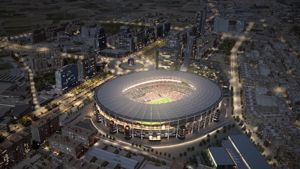 Das neue «Nou Mestalla»-Stadion soll dereinst eine Kapazität von 70'044 Plätzen haben. (Visualisierung)