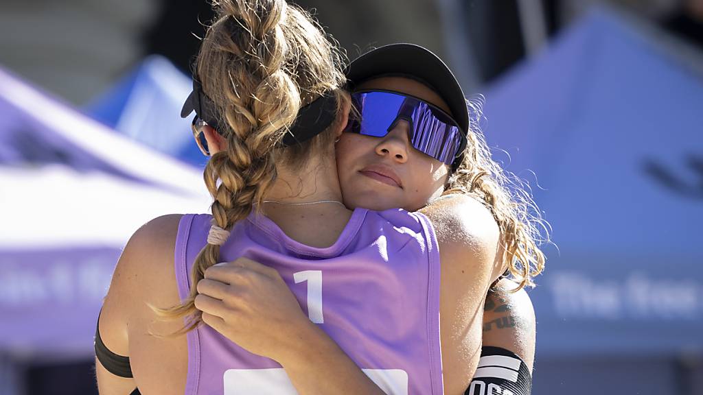 Derzeit gross in Form: Die Beachvolleyballerinnen Esmée Böbner (li.) und Zoé Vergé-Dépré