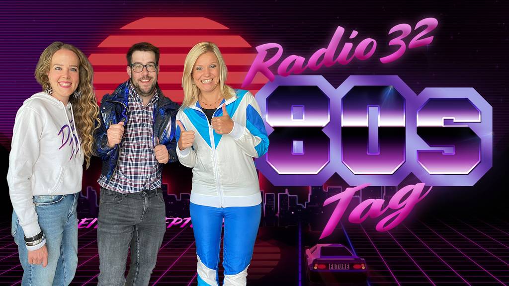 Radio 32 Morgenshow Team - 80er Tag