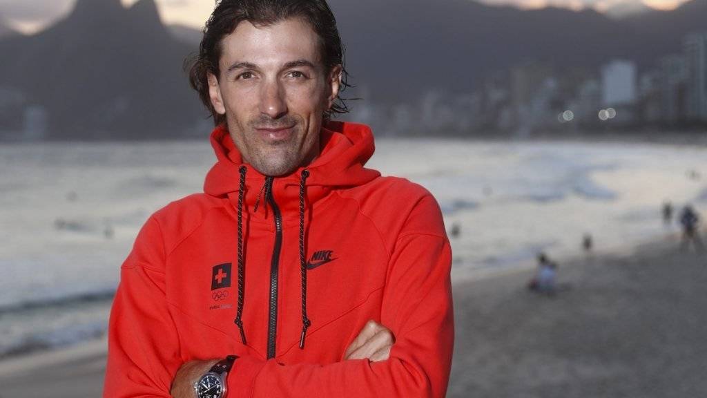 Fabian Cancellara fühlt sich bereit für die Olympischen Spiele in Rio. Über die Berge im Hintergrund führt das Strassenrennen vom Samstag