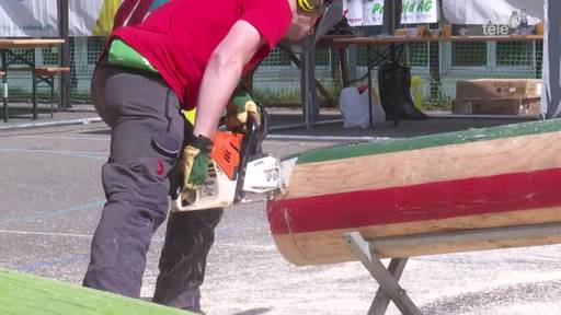 Melchtal: Erster Holzereiwettkampf der Zentralschweiz