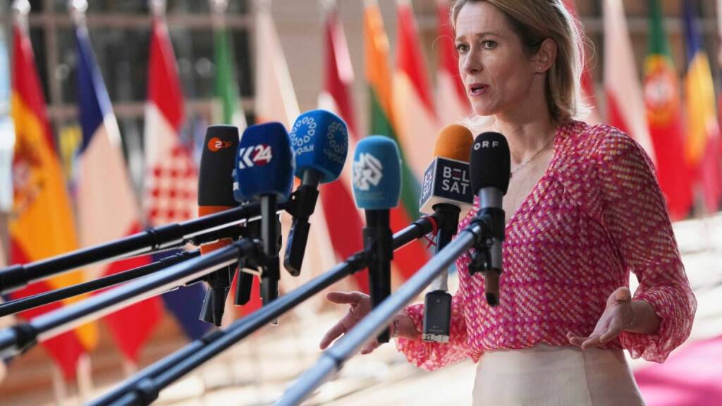 EU-Chefdiplomatin Kaja Kallas in Brüssel. Foto: Virginia Mayo/AP/dpa