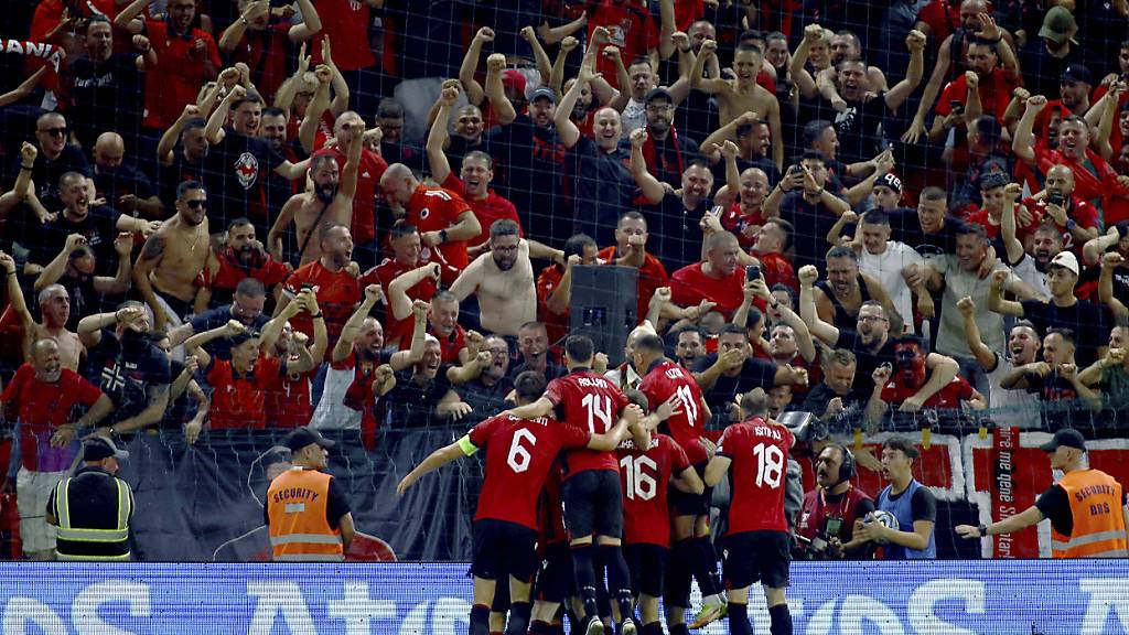 Albanien freut sich über den Punktgewinn gegen Kroatien