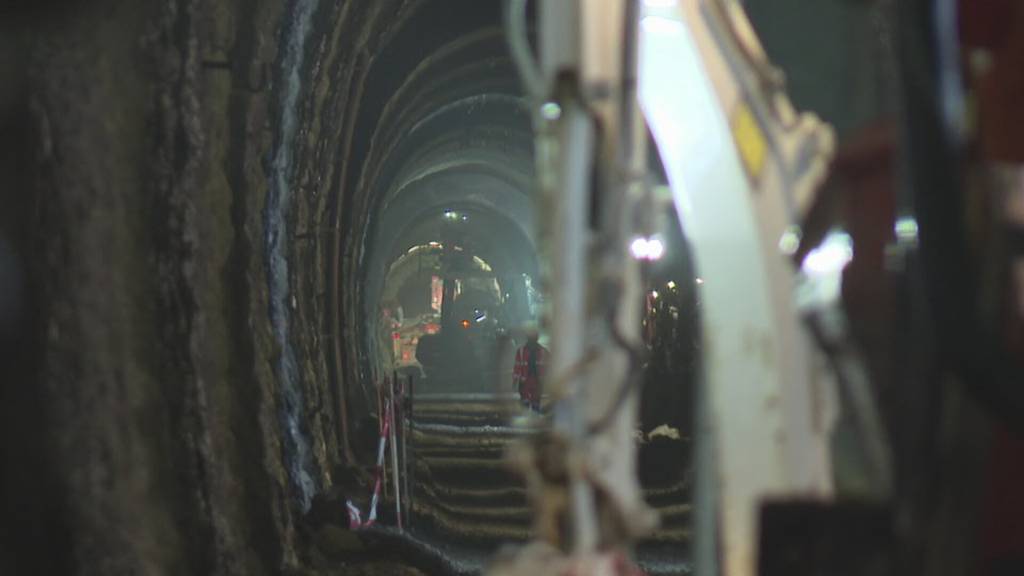 2 Jahre keine Zugfahrten: Wie die Sanierungsarbeiten im Weissensteintunnel angelaufen sind