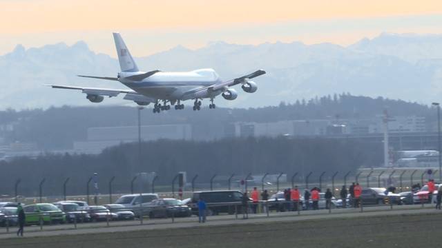 Hier landet die Air Force One in Zürich