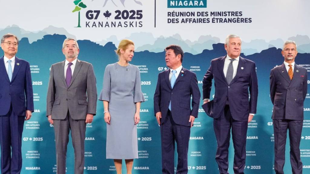 Die Außenminister der G7-Gruppe wirtschaftsstarker Demokratien. Foto: Soeren Stache/dpa