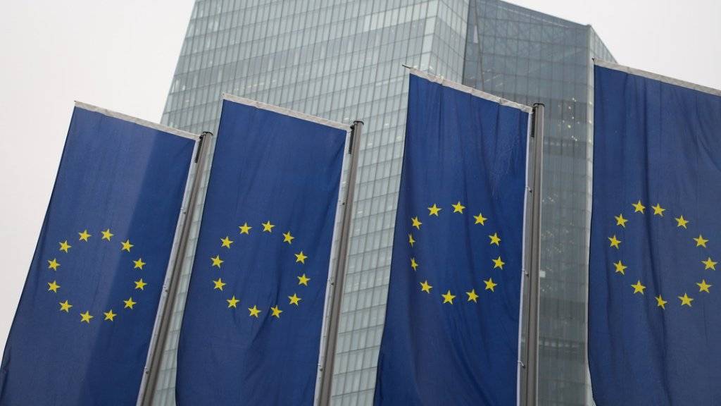 Die EU-Kommission rechnet 2018 in den 19 Ländern, die den Euro als Währung haben, mit einer Zunahme des Bruttoinlandprodukts um 2,3 Prozent. Im Bild die Europäische Zentralbank in Frankfurt.