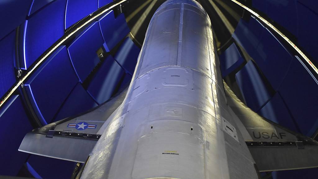 Die Trägerrakete für den Raumgleiter in Cape Canaveral, Florida.