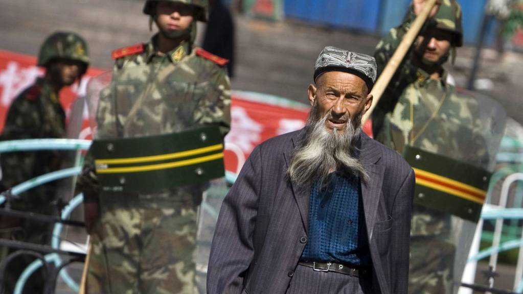 ARCHIV - Die EU-Außenminister in Brüssel haben Strafmaßnahmen gegen Verantwortliche für die Unterdrückung der muslimischen Minderheit der Uiguren in der Region Xinjiang verhängt. Foto: Diego Azubel/dpa