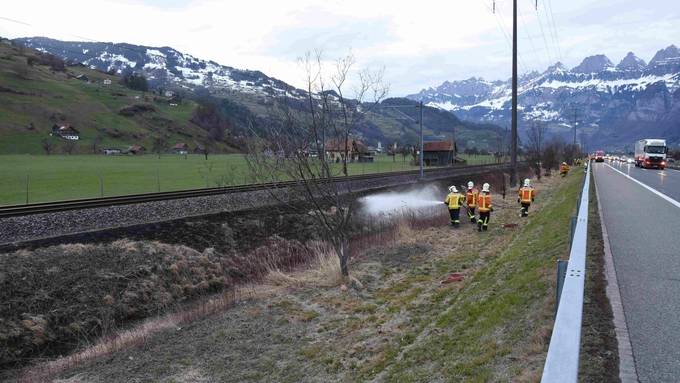 Lokomotive verursacht mehrere Brände