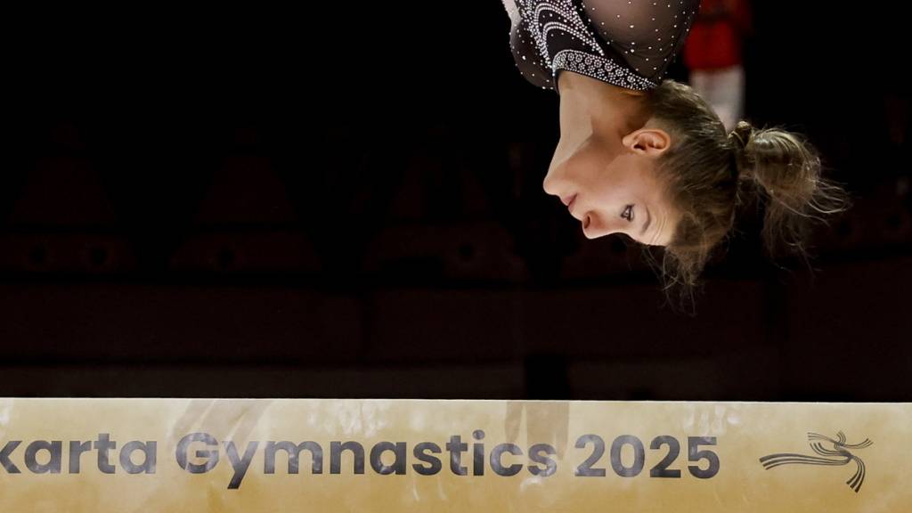 Im Gegensatz zu dieser Turnerin dürfen die Athletinnen und Athleten aus Israel nicht an der Turn-WM in Jakarta teilnehmen