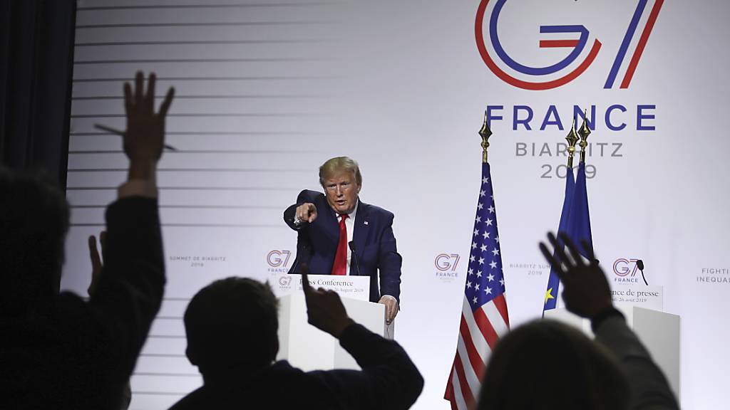 US-Präsident Donald Trump am G7-Gipfel im französischen Biarritz im August 2019. (Archivbild)