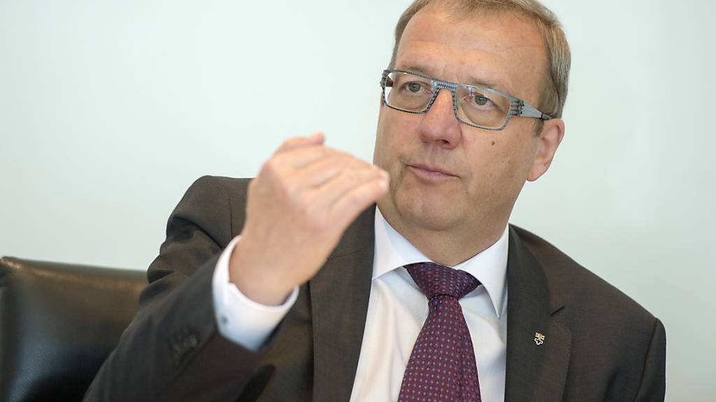 Der Nidwaldner Finanzdirektor Alfred Bossard (FDP) konnte einen positiven Abschluss 2021 präsentieren. (Archivbild)