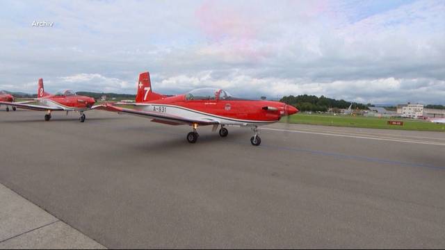 PC-7 aus der Luft verschwunden