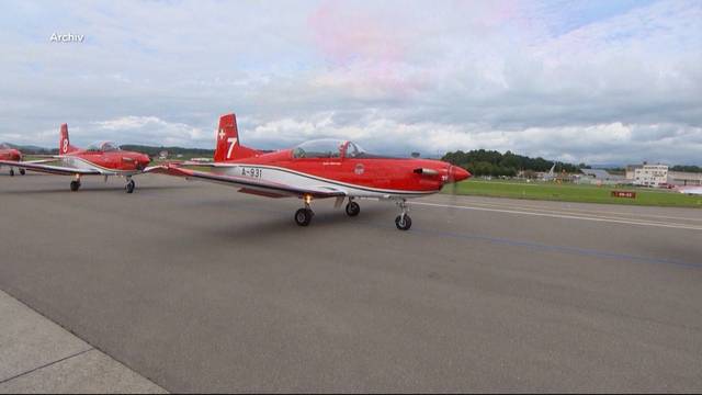 PC-7 aus der Luft verschwunden