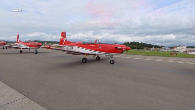PC-7 aus der Luft verschwunden