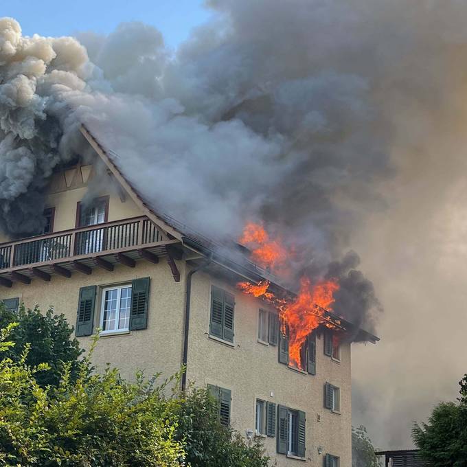 Haus in Bad Zurzach nach Brand unbewohnbar