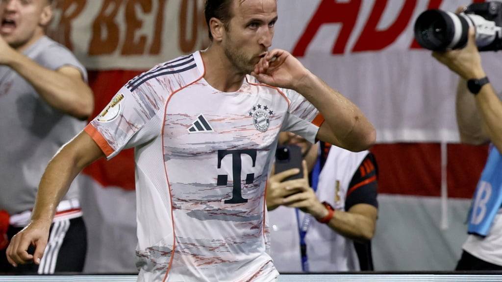 Harry Kane schiesst Bayern München in der 1. Cuprunde spät zum 3:2-Sieg in Wiesbaden