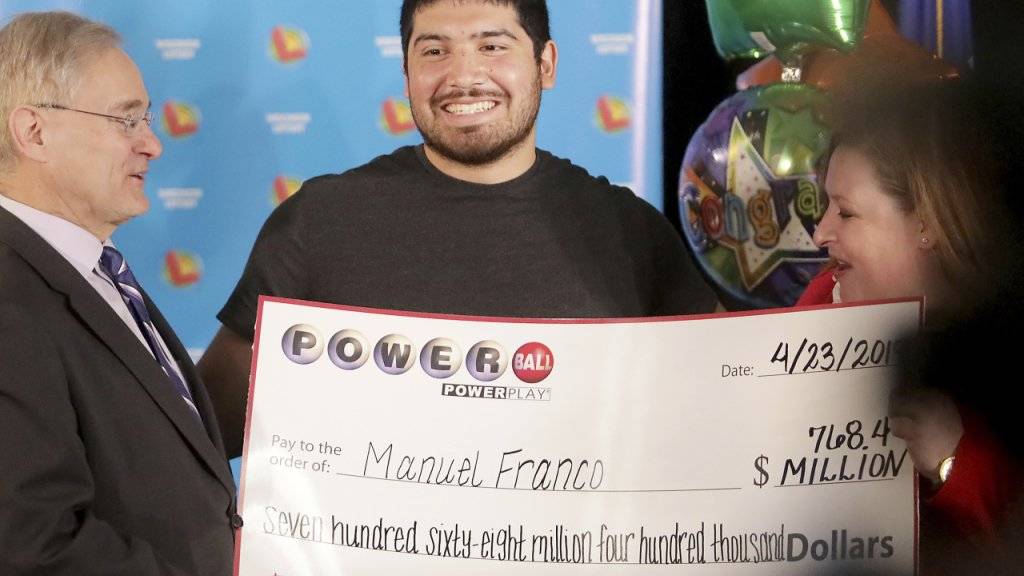 Erhält 326 Millionen Dollar auf sein Konto überwiesen: Der US-Lottogewinner Manuel Franco aus dem Bundesstaat Wisconsin.
