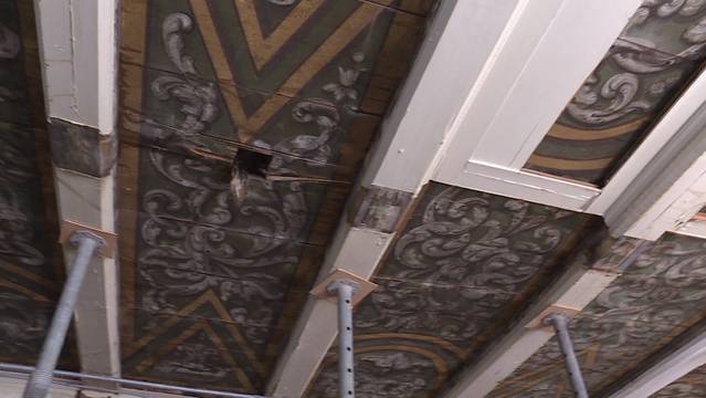 Deckenmalereien im Morell-Haus sind unbeschädigt