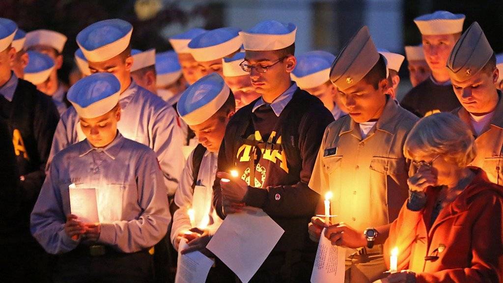 Gedenken an die vermissten Seefahrer des Frachters «El Faro» an einer Marineakademie in Castine im US-Bundesstaat Maine: Mehrere Besatzungsmitglieder wurden an der Akademie ausgebildet. (Archivbild)