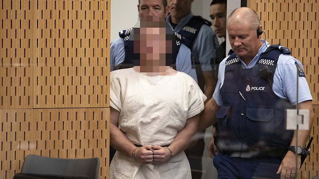 Der mutmassliche Attentäter von Christchurch ist am Freitag (Ortszeit) erneut zu einem Gerichtstermin in Neuseeland erschienen - diesmal per Video-Übertragung aus dem Gefängnis. (Archivbild)