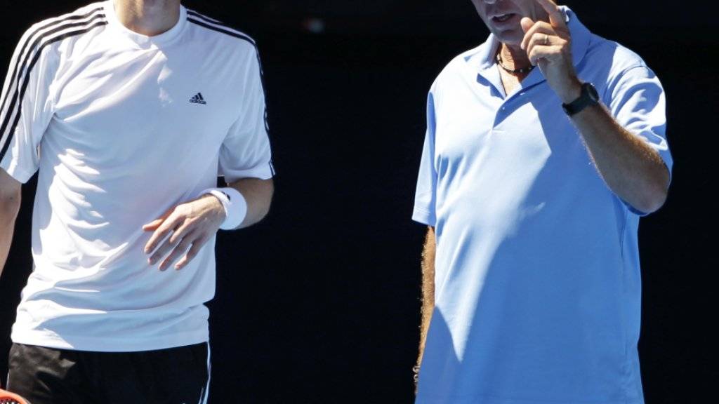 Andy Murray (links) hat sich von seinem Trainer Ivan Lendl (rechts) getrennt (Archivbild)