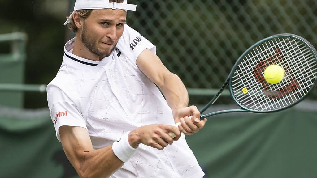 Leandro Riedi muss in der letzten Qualifikationsrunde für Wimbledon 2024 eine Enttäuschung hinnehmen