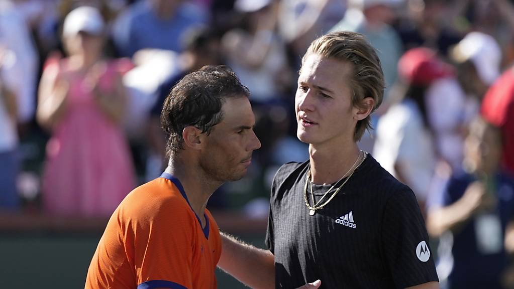Rafael Nadal hat tröstende Worte für Sebastian Korda, der das Turnier ohne erhofften Sieg beenden musste.