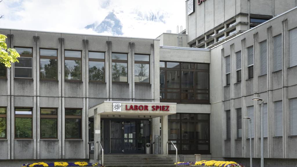 Der Eingang zum Labor Spiez auf einer Aufnahme von 2019.