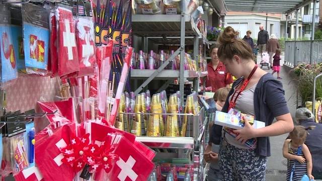 Berner Feuerwerk-Verkäufer im Schuss