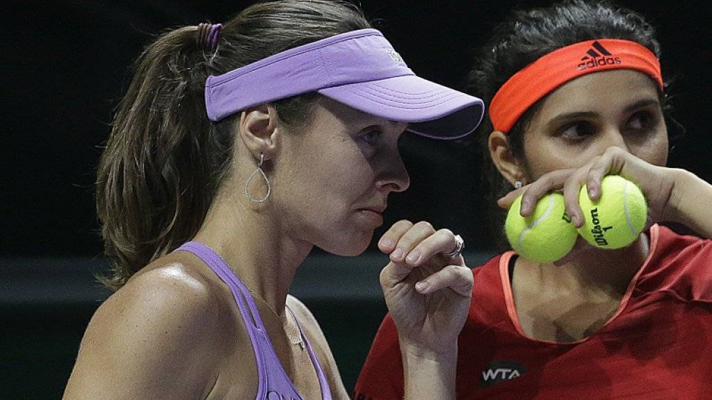 Martina Hingis und Sania Mirza starteten erfolgreich in die WTA-Finals in Singapur