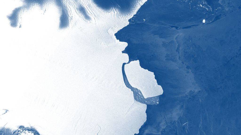 Ein Eisberg mit einer Fläche von rund 1600 Quadratkilometern ist vom Amery-Schelfeis in der Antarktis abgebrochen.