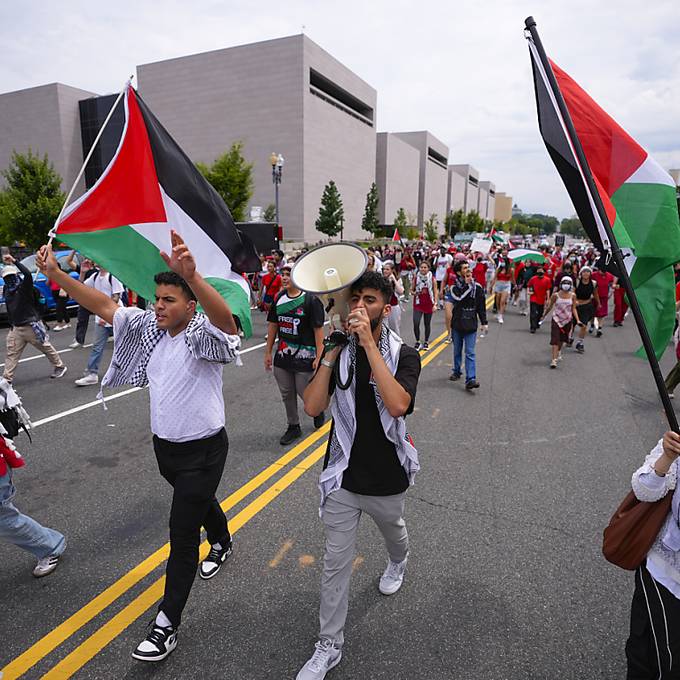 Proteste am US-Kapitol wegen Besuch von Israels Regierungschef