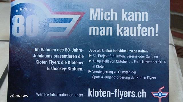 Flyers stehen zum Verkauf