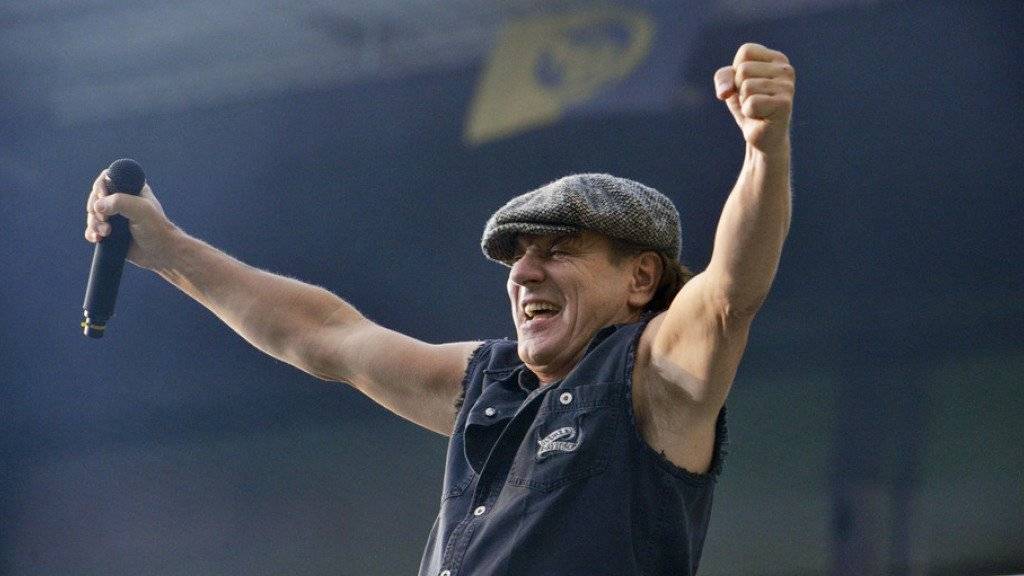 Eingefleischte AC/DC geben sich nur ungern mit einem Ersatz für Brian Johnson (Bild) zufrieden: Am 29. Mai im Stade de Suisse wird der an Hörproblemen leidende Sänger durch Guns N'Roses-Frontmann Axl Rose vertreten. (Archiv)