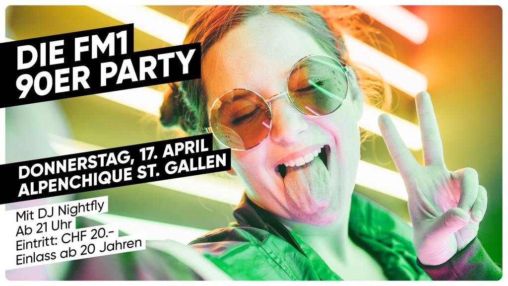 Tanze mit uns an der FM1 90er Party
