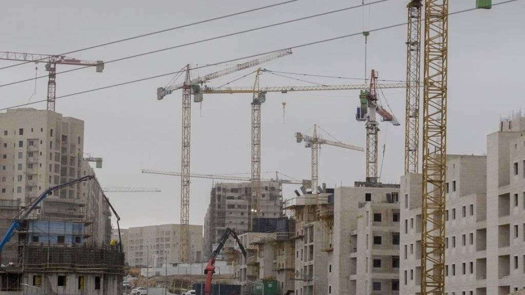 Bauaktivitäten in Ost-Jerusalem. Der israelische Siedlungsbau wird international als eines der grössten Hindernisse für eine dauerhafte Friedenslösung im Nahost-Konflikt angesehen. (Archiv)