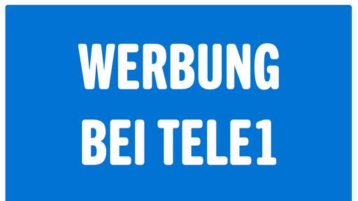Werbung bei Tele 1
