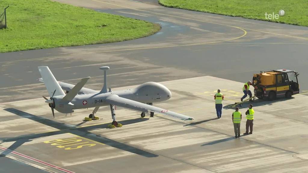 Drohnentests am Flugplatz Emmen