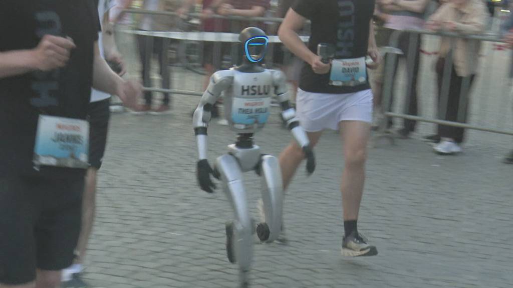 Roboter begeistert am Luzerner Stadtlauf