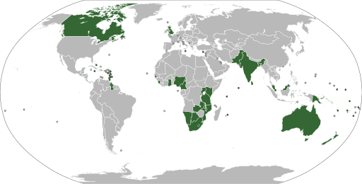 Das Einflussgebiet der britischen Monarchie, die Commonwealth of Nations