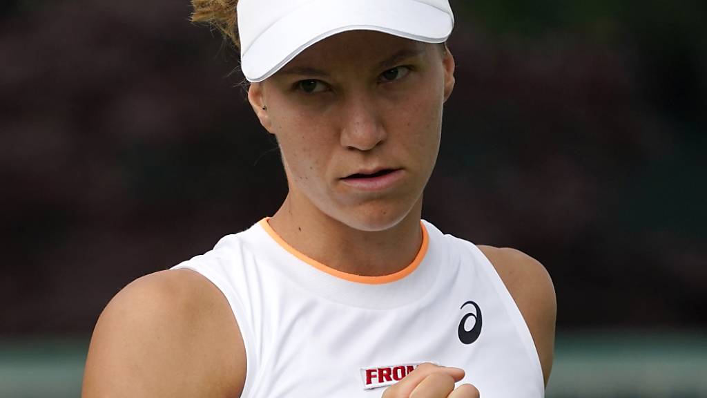 Überragender Auftritt: Viktorija Golubic liess in der 3. Runde von Wimbledon der Amerikanerin Madison Brengle in nur 67 Minuten keine Chance