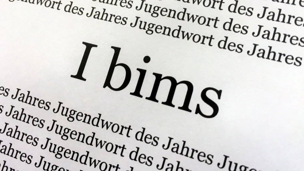 «Ich bin's» oder eben «I bims», das deutsche «Jugendwort des Jahres».