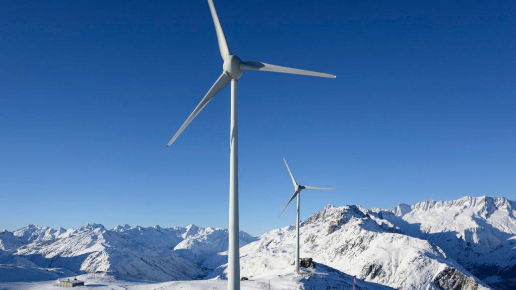 Auf dem Gütsch oberhalb von Andermatt wird die Windenergieproduktion ausgebaut. (Archivaufnahme)