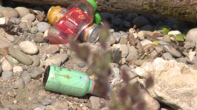 Abfallsünder: Unbekannte hinterlassen an der Aare eine grosse Sauerei