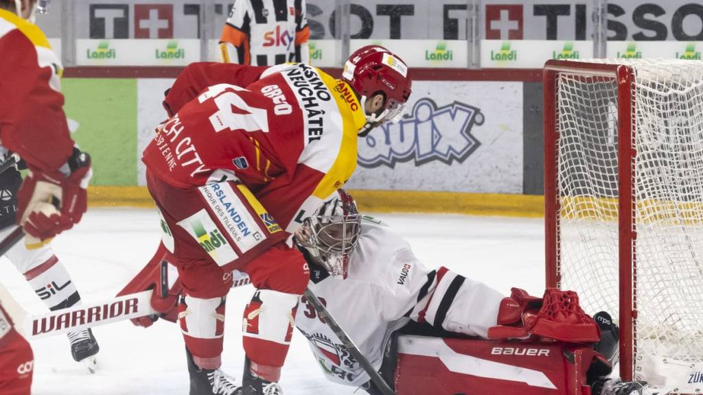 Mann des Abends für den EHC Biel: Beim 3:2 gegen Lausanne erzielt Anthony Greco zwei Tore und einen Assist